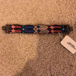 Handmade Woven & bead magnetic bracelet